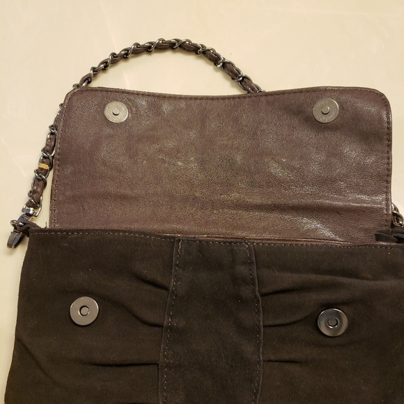 Miztique brown suede bag with animal print - Picture 5 of 8